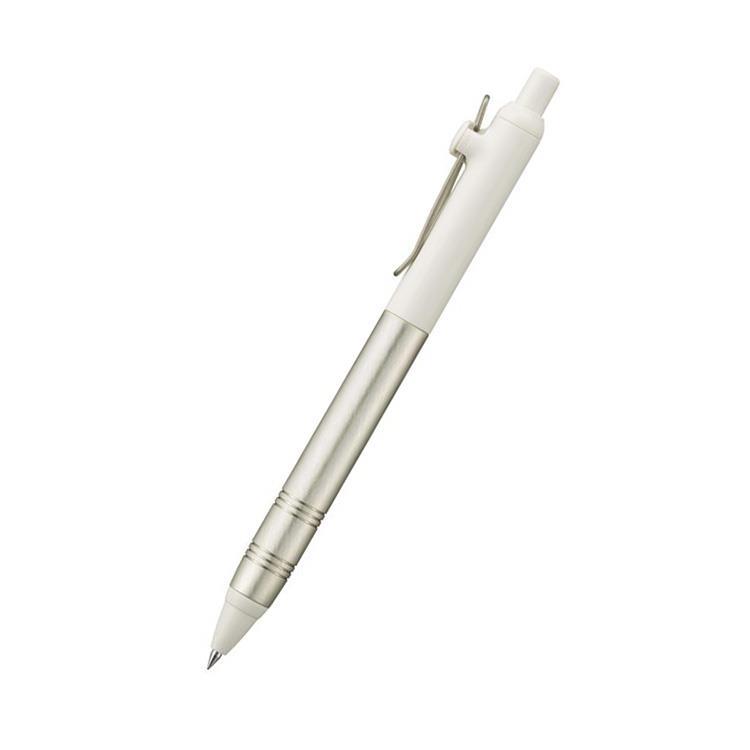 MITSUBISHI PENCIL Uni-Ball ZENTO Flow Model 0.38mm Water-Based Ink Ballpoint Pen [UBNZFL38.70] BIRCH WHITE
